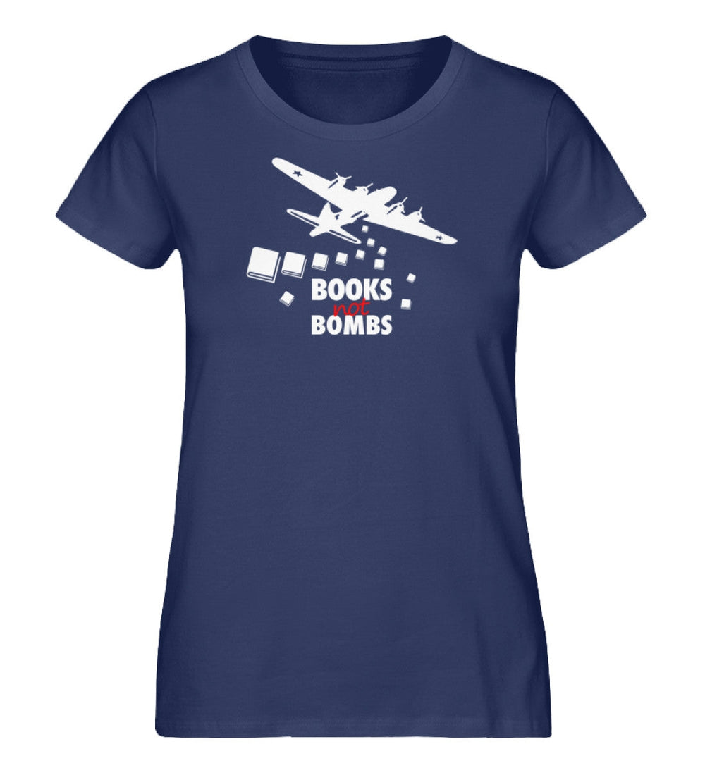 ORGANIC SHIRT MÄDELS • BOOKS NOT BOMBS-HARLEKINSHOP