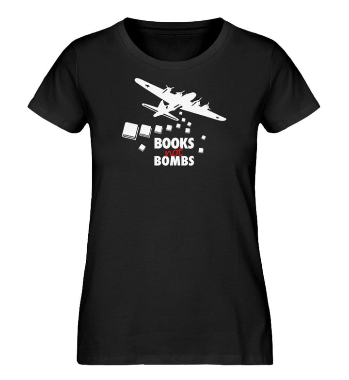 ORGANIC SHIRT MÄDELS • BOOKS NOT BOMBS-HARLEKINSHOP