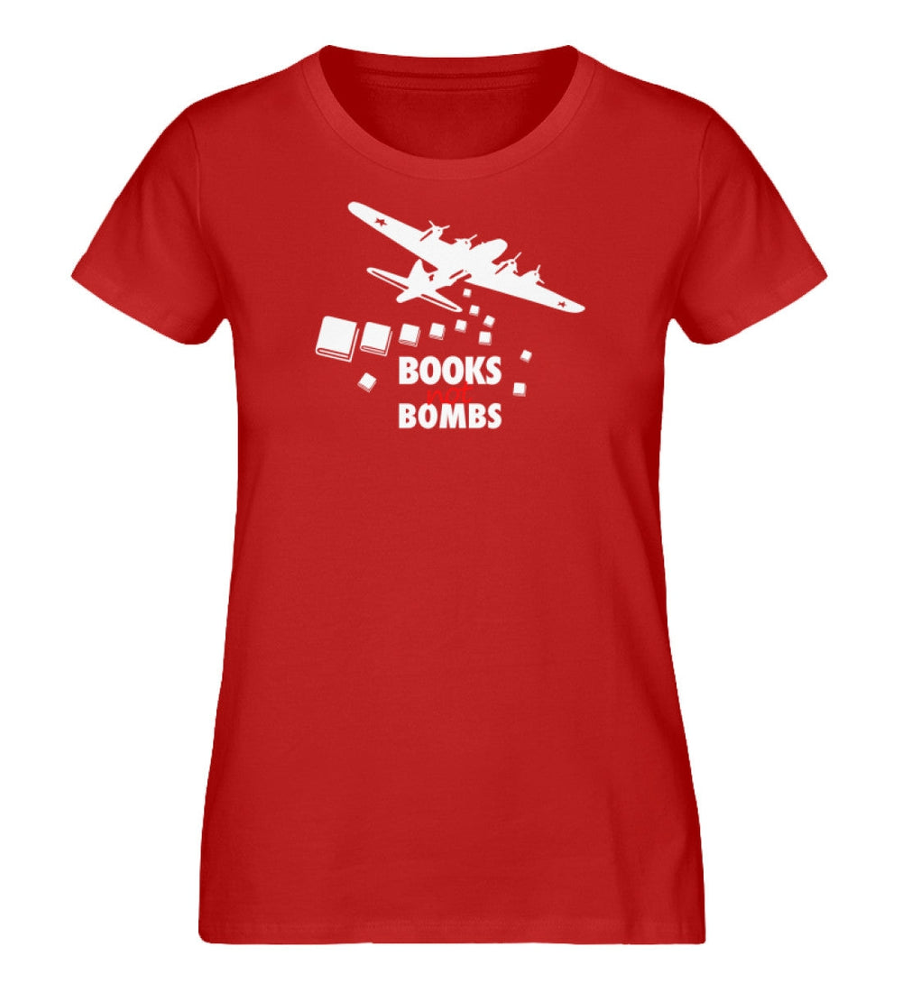 ORGANIC SHIRT MÄDELS • BOOKS NOT BOMBS-HARLEKINSHOP