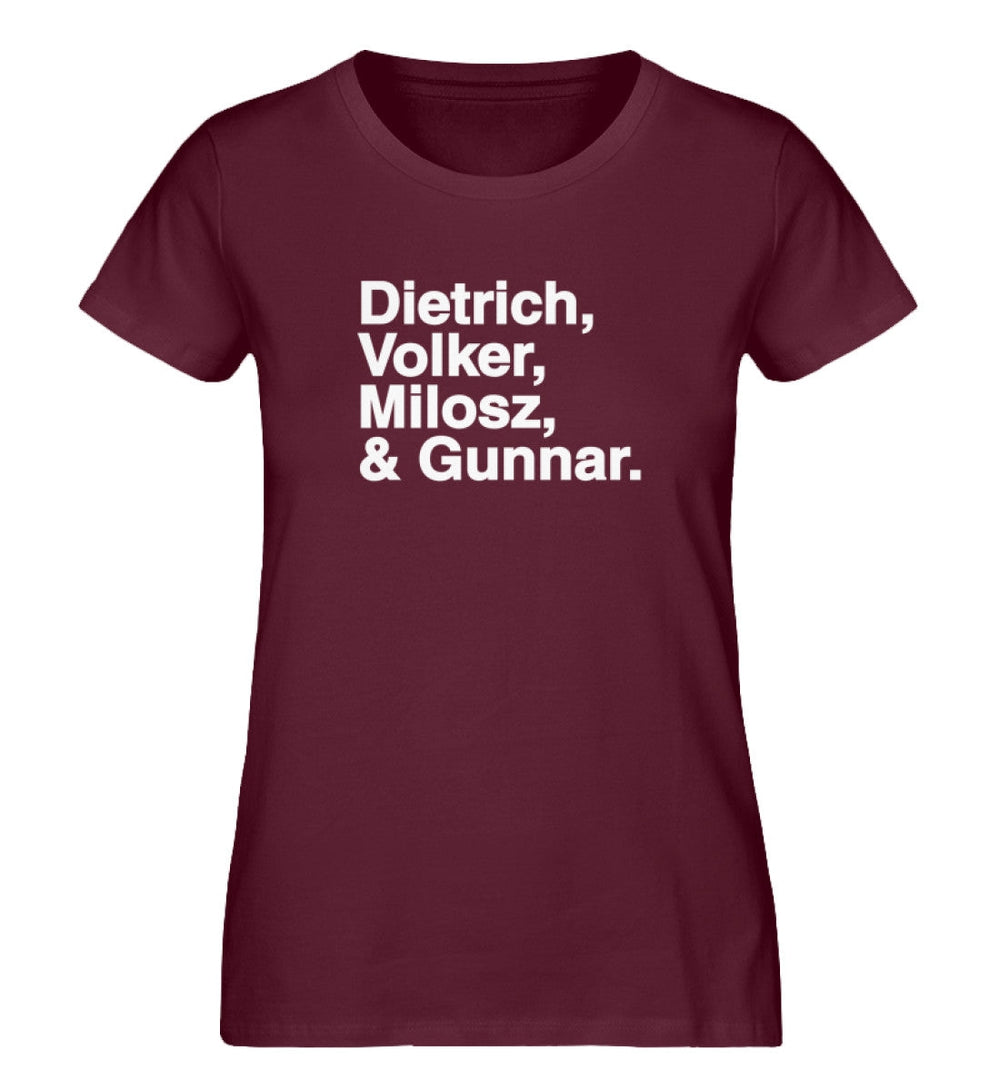 ORGANIC SHIRT MÄDELS • DIETRICH, VOLKER, MILOSZ & GUNNAR.-HARLEKINSHOP