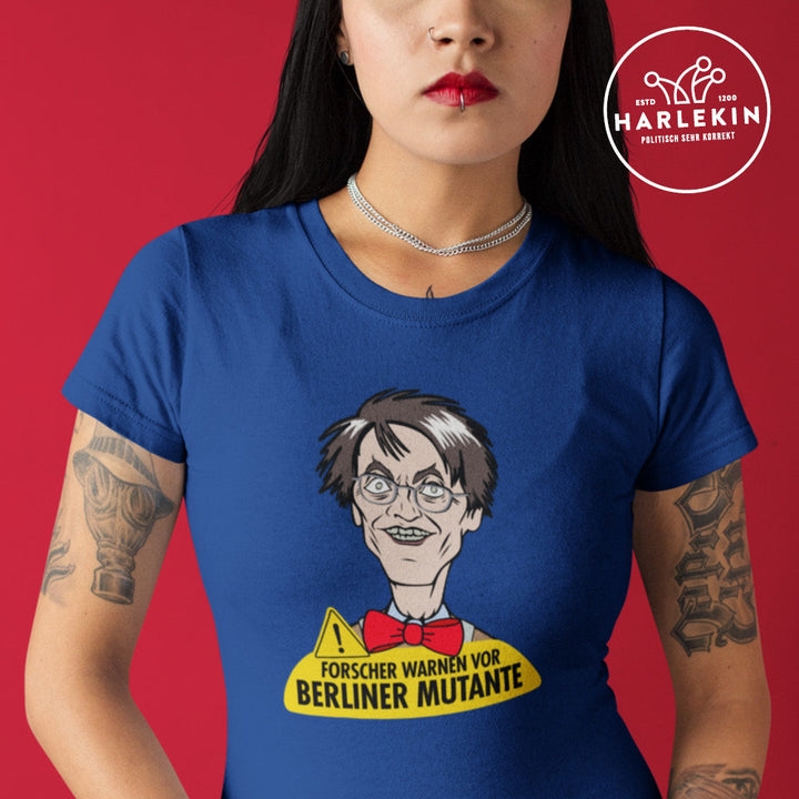 ORGANIC SHIRT MÄDELS • KALLE: FORSCHER WARNEN VOR BERLINER MUTANTE-HARLEKINSHOP