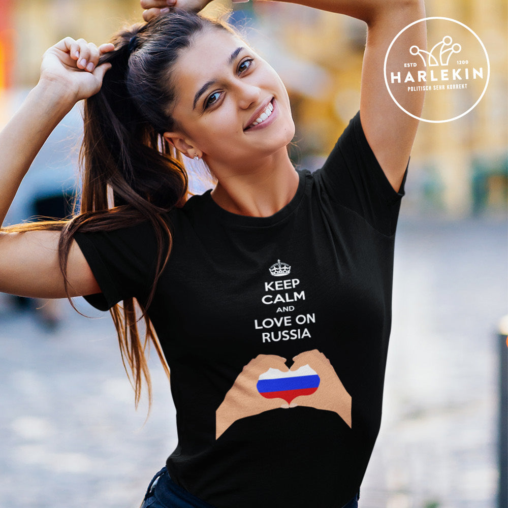 ORGANIC SHIRT MÄDELS • LOVE ON RUSSIA-HARLEKINSHOP
