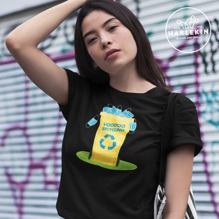 ORGANIC SHIRT MÄDELS • MASKEN VOODOO RECYCLING-HARLEKINSHOP