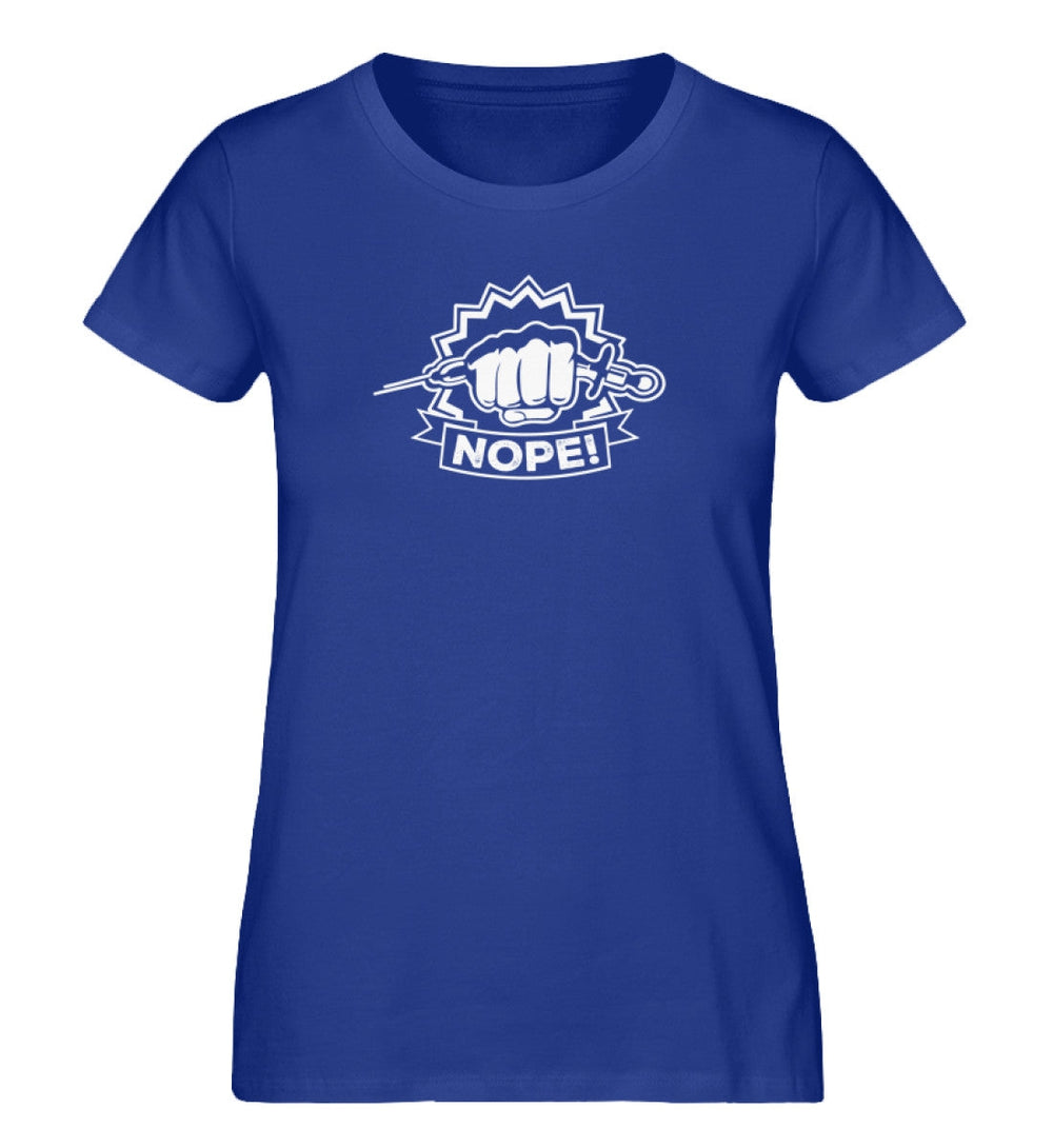 ORGANIC SHIRT MÄDELS • NOPE VACCINE IMPFUNG-HARLEKINSHOP