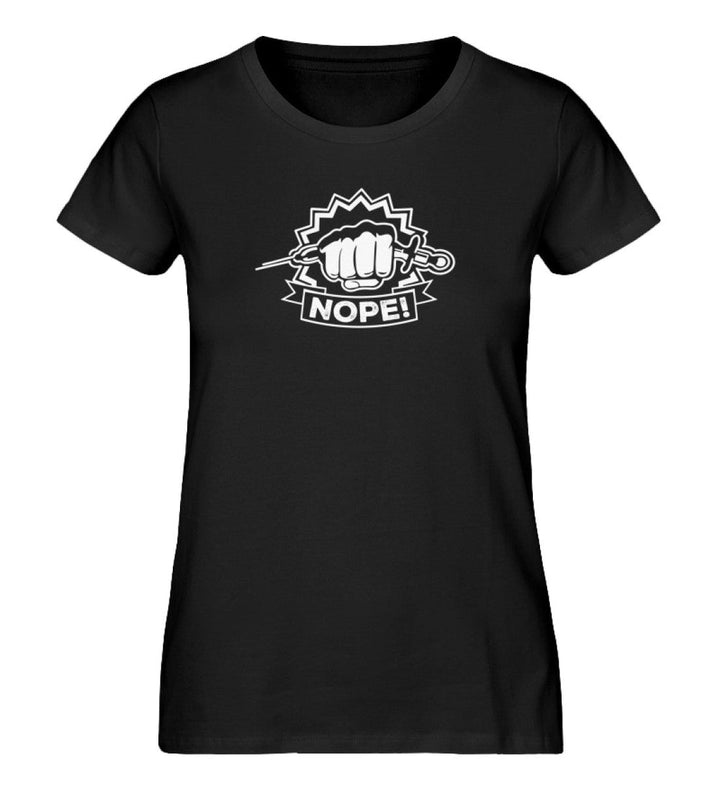 ORGANIC SHIRT MÄDELS • NOPE VACCINE IMPFUNG-HARLEKINSHOP