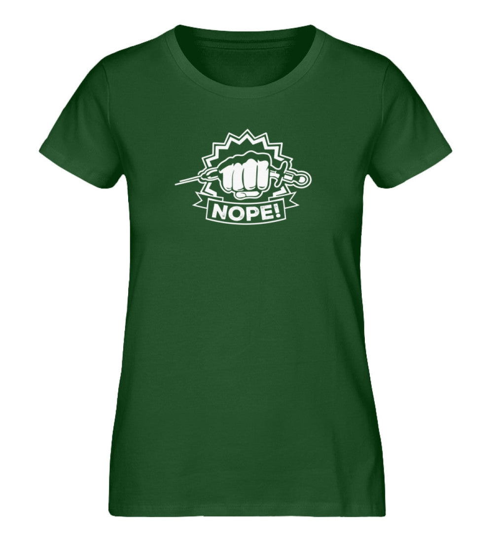 ORGANIC SHIRT MÄDELS • NOPE VACCINE IMPFUNG-HARLEKINSHOP