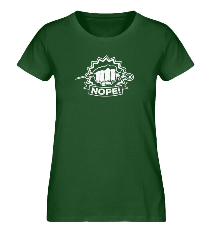 ORGANIC SHIRT MÄDELS • NOPE VACCINE IMPFUNG-HARLEKINSHOP
