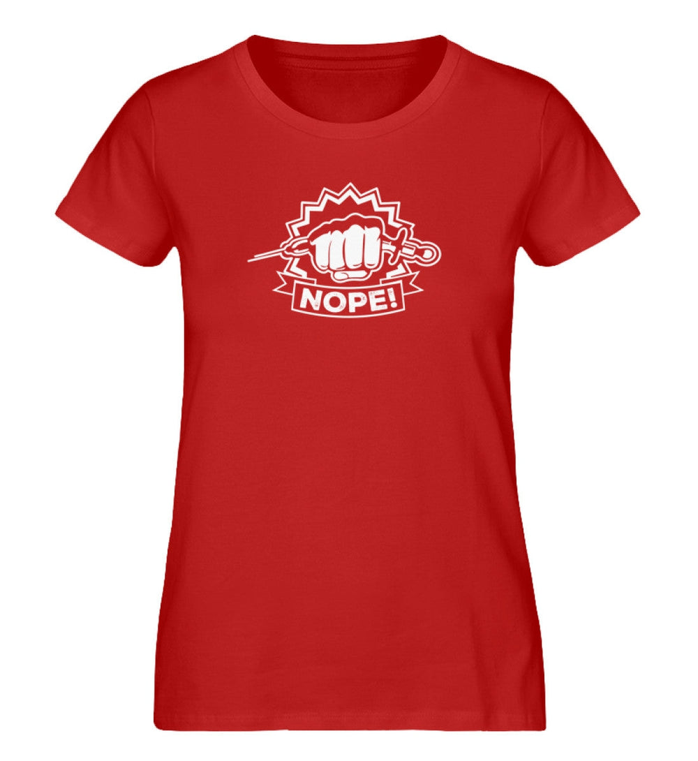 ORGANIC SHIRT MÄDELS • NOPE VACCINE IMPFUNG-HARLEKINSHOP