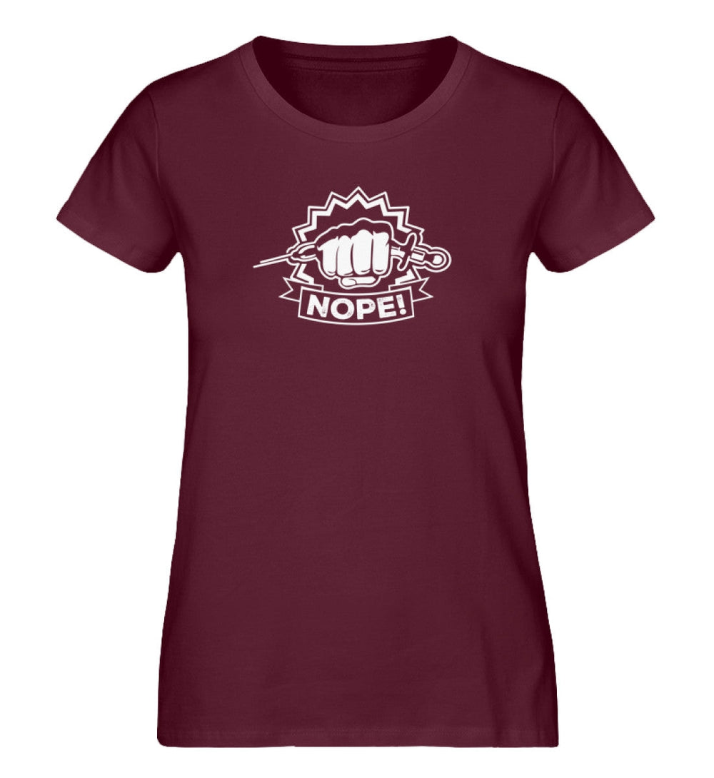 ORGANIC SHIRT MÄDELS • NOPE VACCINE IMPFUNG-HARLEKINSHOP