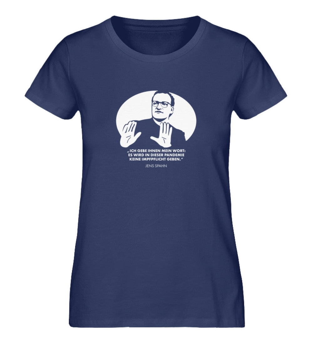 ORGANIC SHIRT MÄDELS • SPAHN: KEINE IMPFPFLICHT, ICH GEBE IHNEN MEIN WORT-HARLEKINSHOP