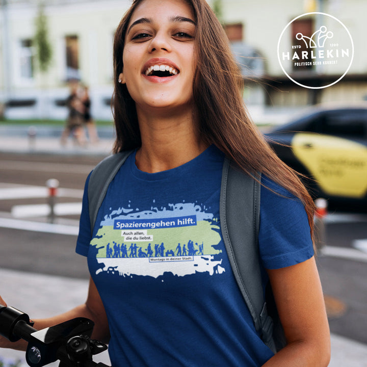 ORGANIC SHIRT MÄDELS • SPAZIERENGEHEN HILFT-HARLEKINSHOP