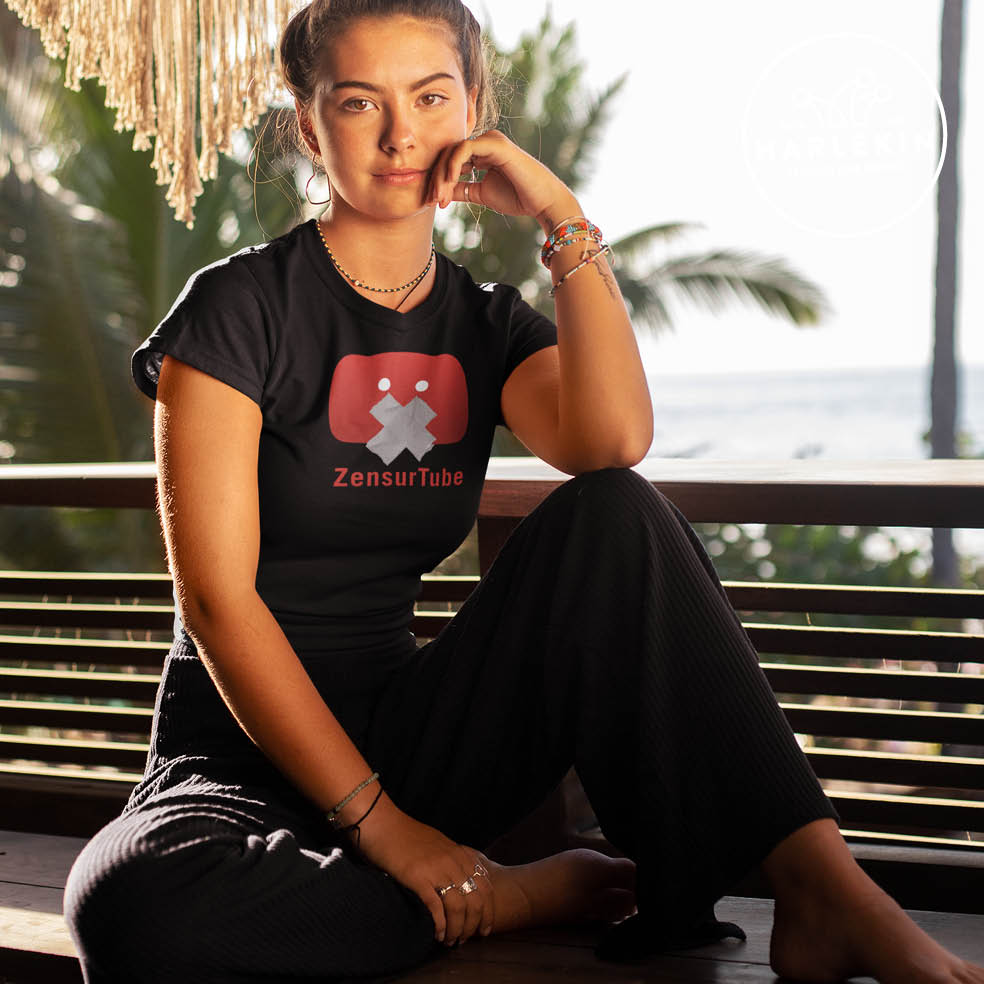 ORGANIC SHIRT MÄDELS • ZENSURTUBE-HARLEKINSHOP