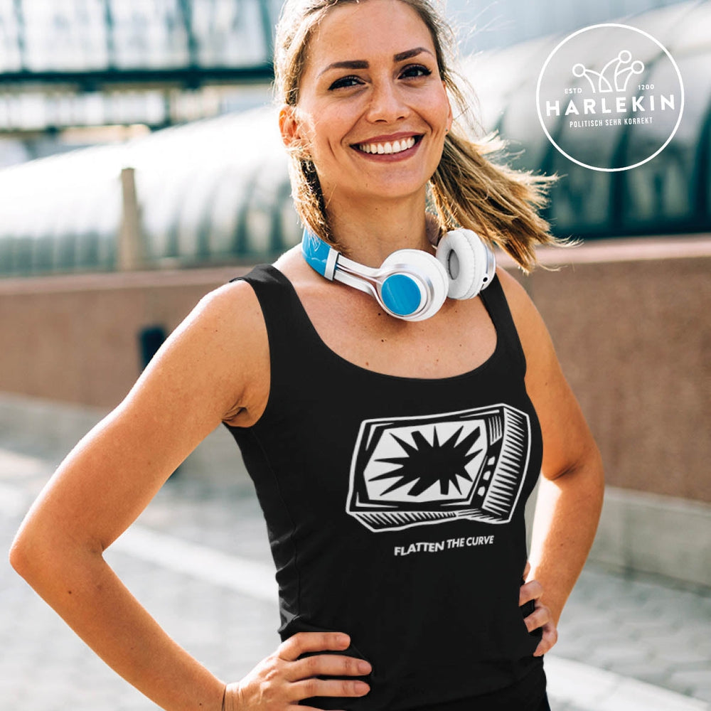 ORGANIC TANK TOP MÄDELS • FLATTEN THE CURVE-HARLEKINSHOP