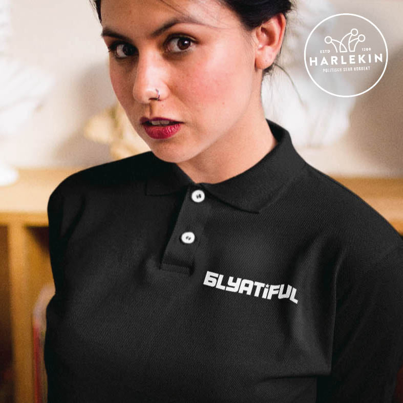 POLOSHIRT MÄDELS / EDLER STICK • BLYATIFUL-HARLEKINSHOP