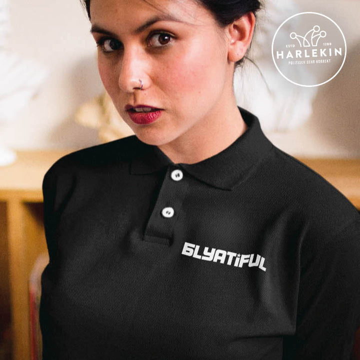 POLOSHIRT MÄDELS / EDLER STICK • BLYATIFUL-HARLEKINSHOP