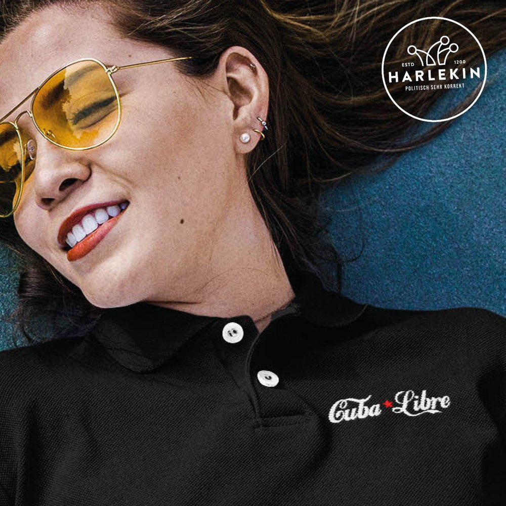 POLOSHIRT MÄDELS / EDLER STICK • CUBA LIBRE - HELL-HARLEKINSHOP