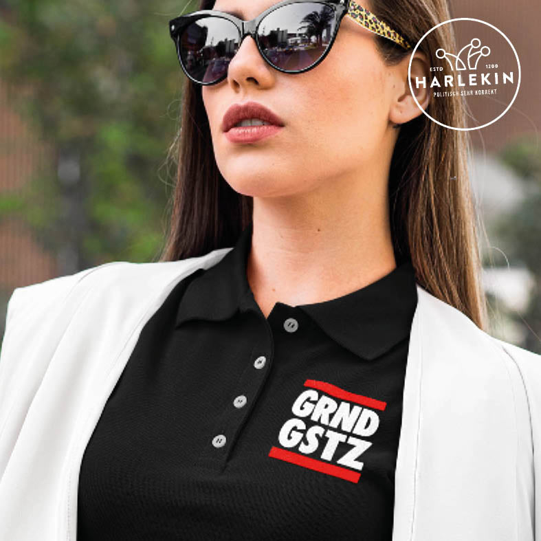 POLOSHIRT MÄDELS / EDLER STICK • GRUNDGESETZ DMC-HARLEKINSHOP