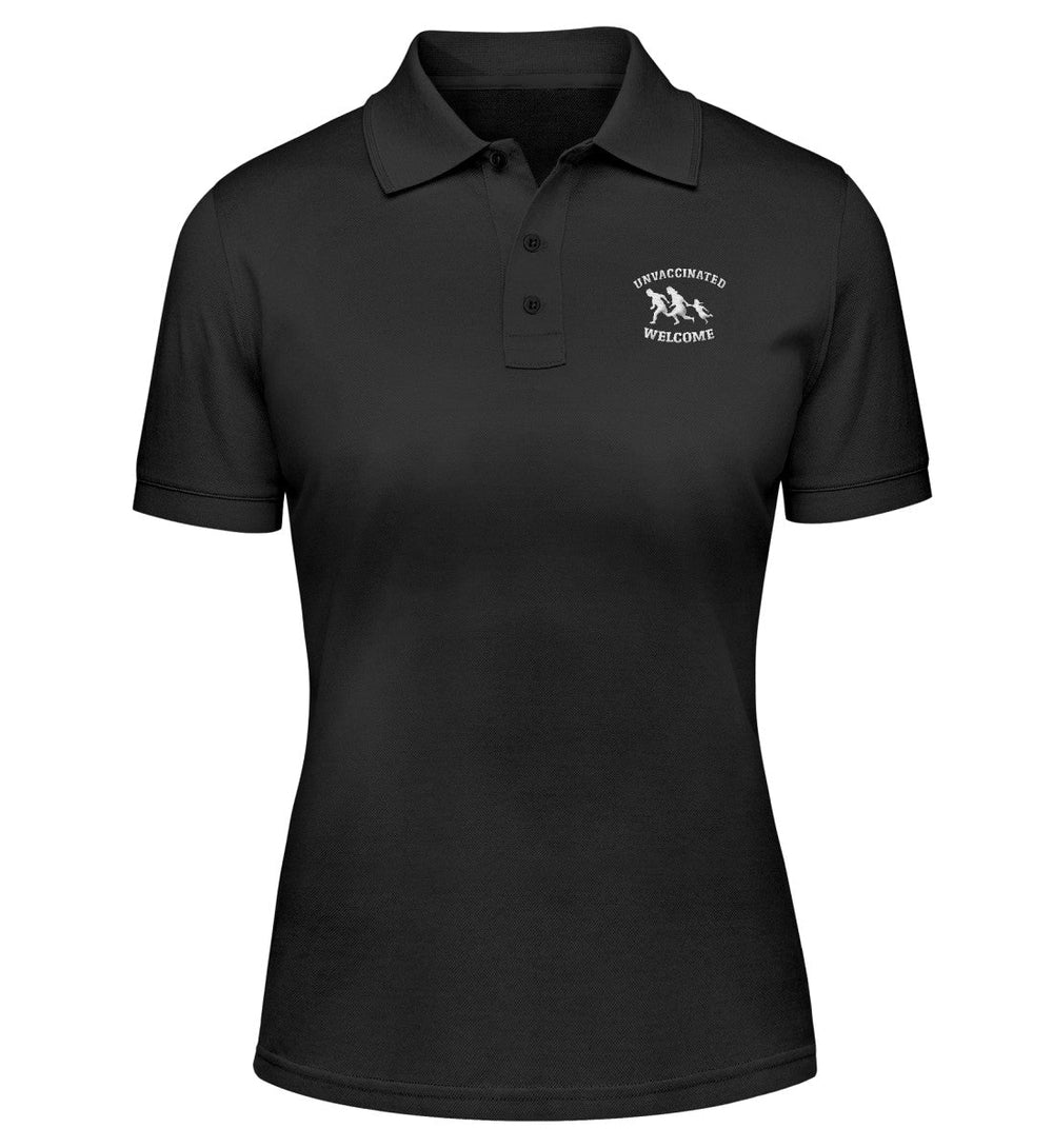 POLOSHIRT MÄDELS / EDLER STICK • UNVACCINATED WELCOME-HARLEKINSHOP