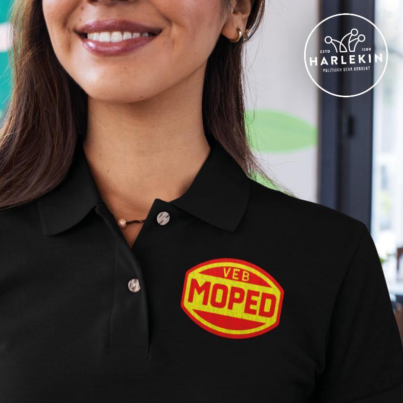POLOSHIRT MÄDELS / EDLER STICK • VEB MOPED-HARLEKINSHOP