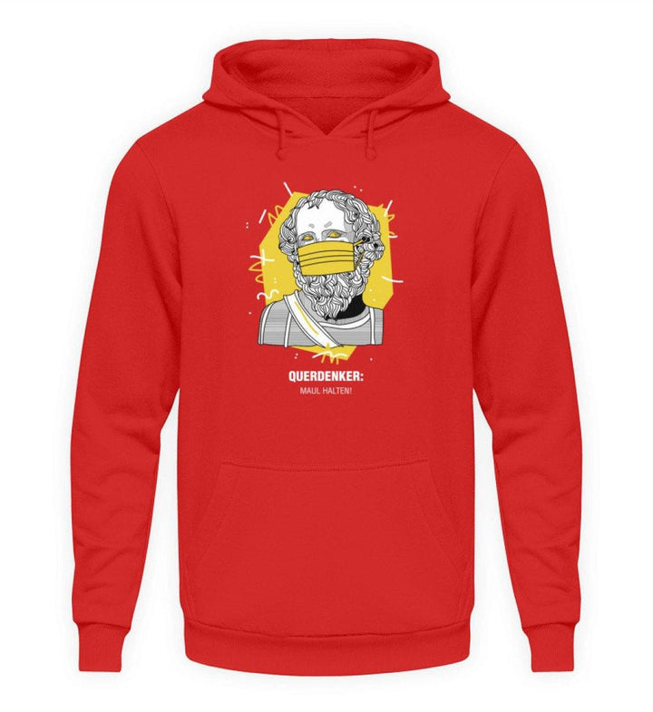 QUERDENKER: MAUL HALTEN HOODIE BUBEN • ARCHIMEDES-HARLEKINSHOP
