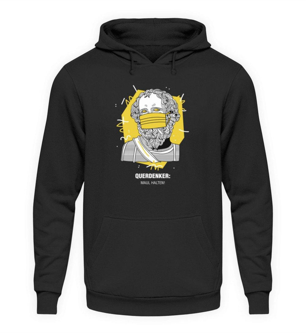 QUERDENKER: MAUL HALTEN HOODIE BUBEN • ARCHIMEDES-HARLEKINSHOP