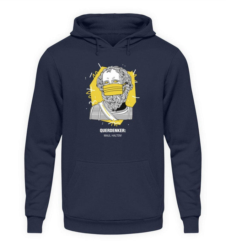 QUERDENKER: MAUL HALTEN HOODIE BUBEN • ARCHIMEDES-HARLEKINSHOP