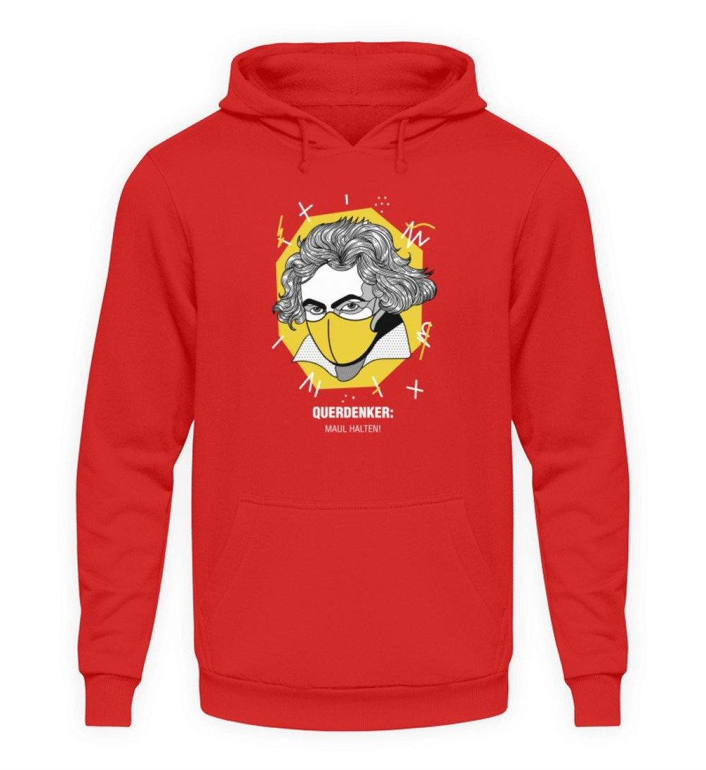 QUERDENKER: MAUL HALTEN HOODIE BUBEN • BEETHOVEN-HARLEKINSHOP
