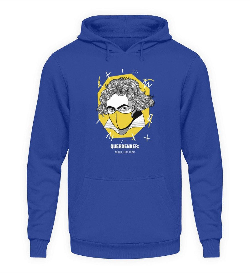 QUERDENKER: MAUL HALTEN HOODIE BUBEN • BEETHOVEN-HARLEKINSHOP