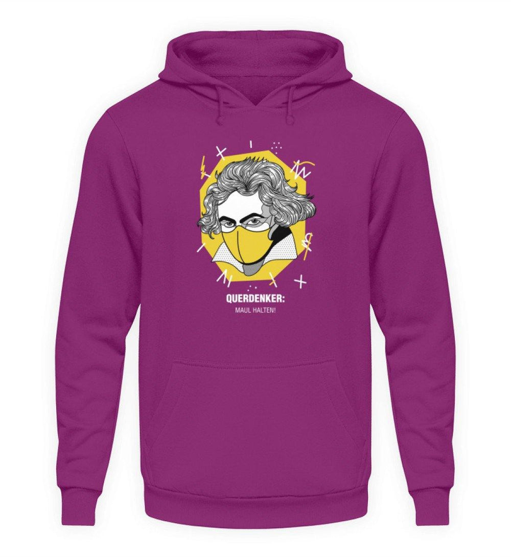 QUERDENKER: MAUL HALTEN HOODIE BUBEN • BEETHOVEN-HARLEKINSHOP