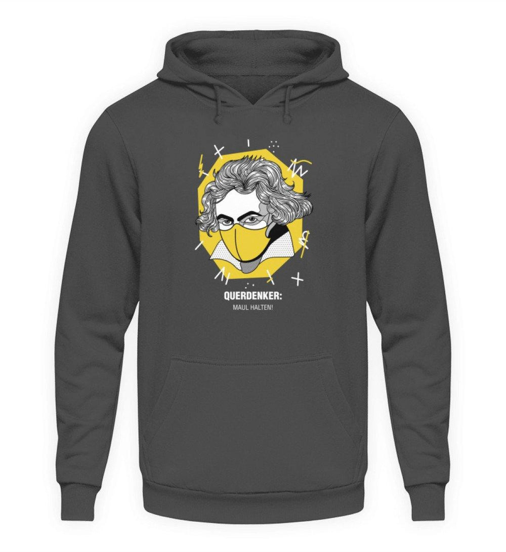QUERDENKER: MAUL HALTEN HOODIE BUBEN • BEETHOVEN-HARLEKINSHOP