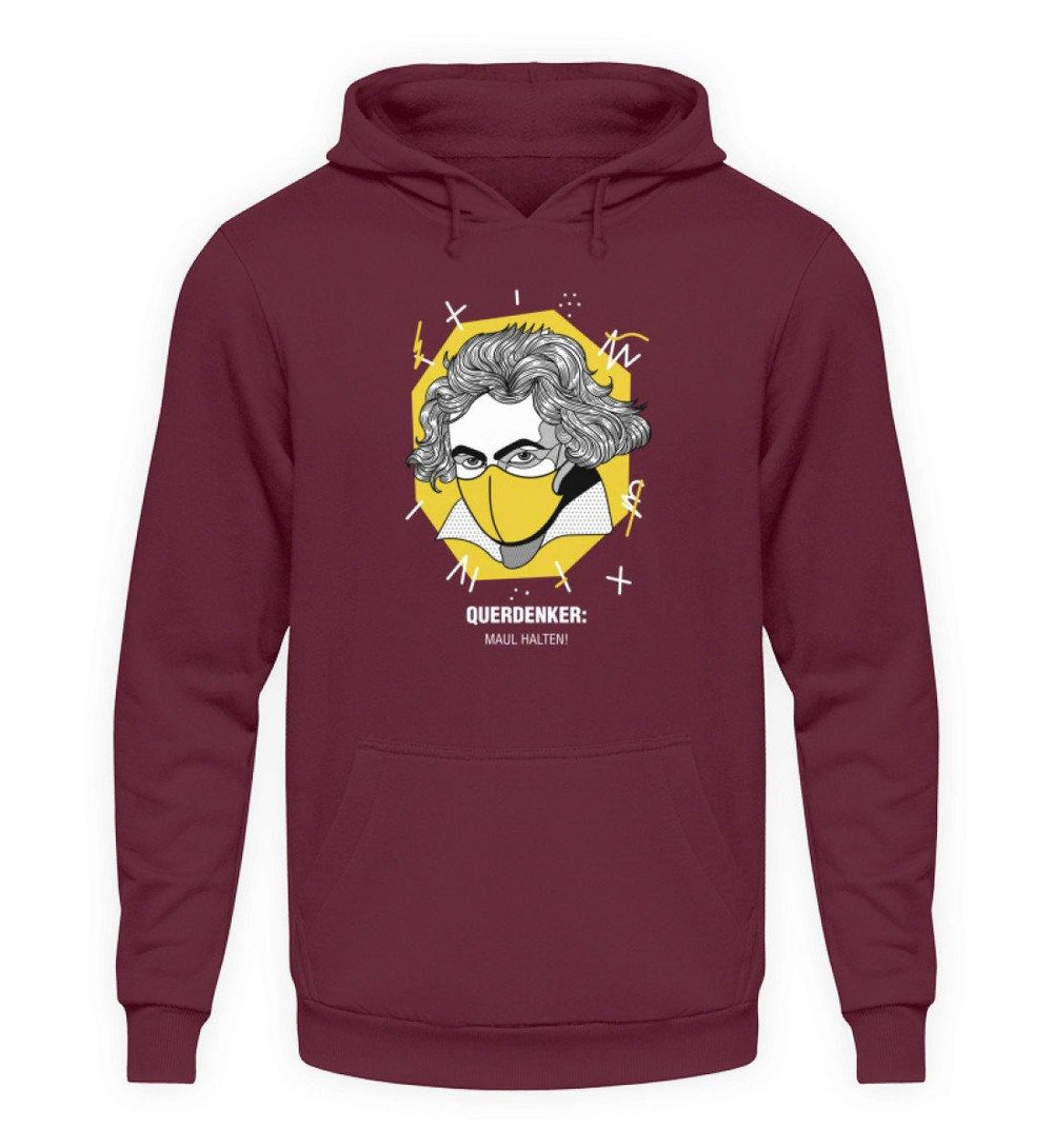 QUERDENKER: MAUL HALTEN HOODIE BUBEN • BEETHOVEN-HARLEKINSHOP
