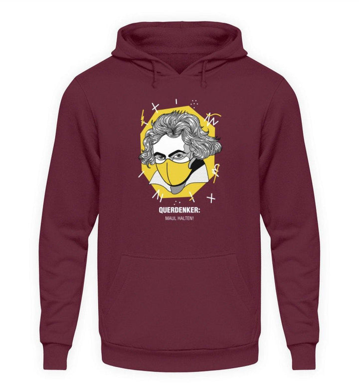 QUERDENKER: MAUL HALTEN HOODIE BUBEN • BEETHOVEN-HARLEKINSHOP