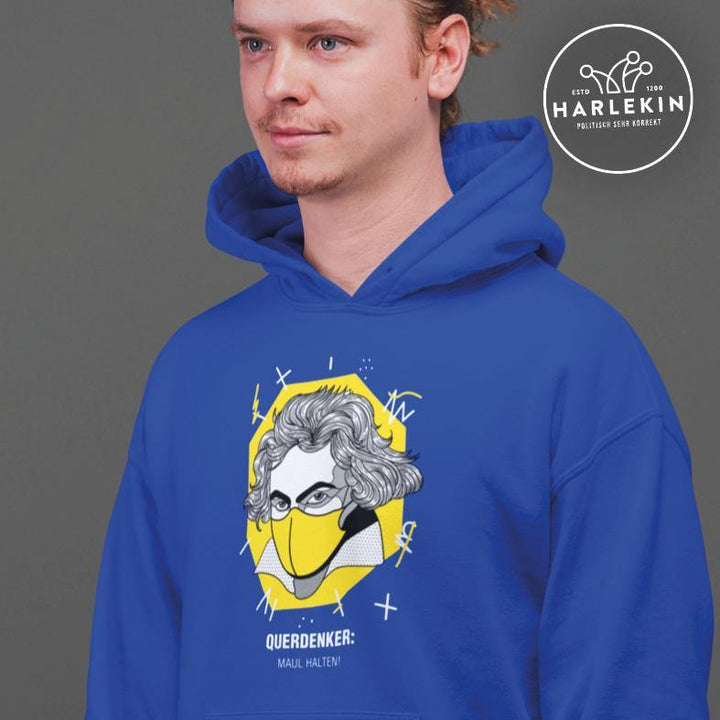 QUERDENKER: MAUL HALTEN HOODIE BUBEN • BEETHOVEN-HARLEKINSHOP