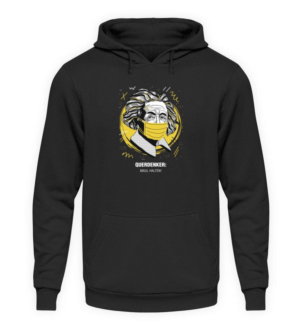 QUERDENKER: MAUL HALTEN HOODIE BUBEN • EINSTEIN-HARLEKINSHOP