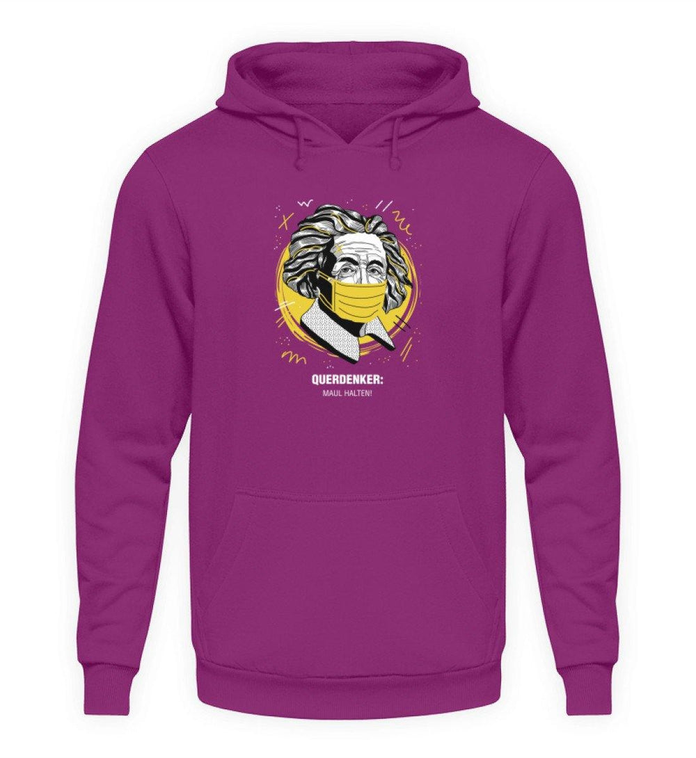 QUERDENKER: MAUL HALTEN HOODIE BUBEN • EINSTEIN-HARLEKINSHOP