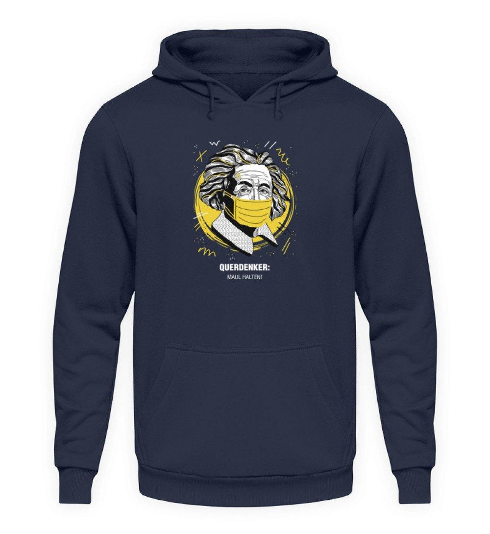 QUERDENKER: MAUL HALTEN HOODIE BUBEN • EINSTEIN-HARLEKINSHOP