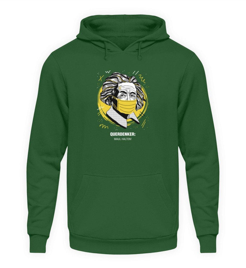 QUERDENKER: MAUL HALTEN HOODIE BUBEN • EINSTEIN-HARLEKINSHOP
