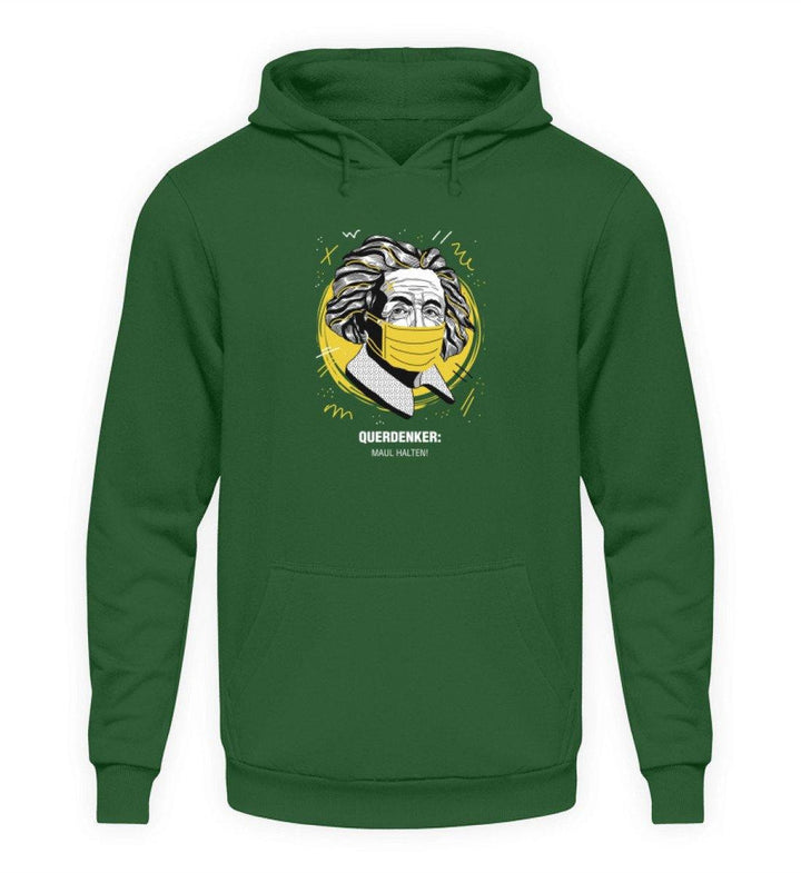 QUERDENKER: MAUL HALTEN HOODIE BUBEN • EINSTEIN-HARLEKINSHOP