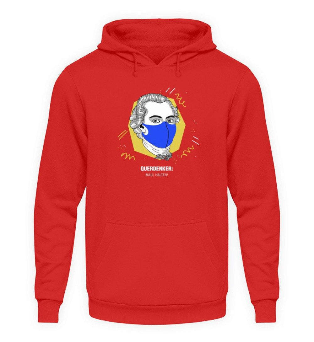 QUERDENKER: MAUL HALTEN HOODIE BUBEN • IMMANUEL KANT-HARLEKINSHOP