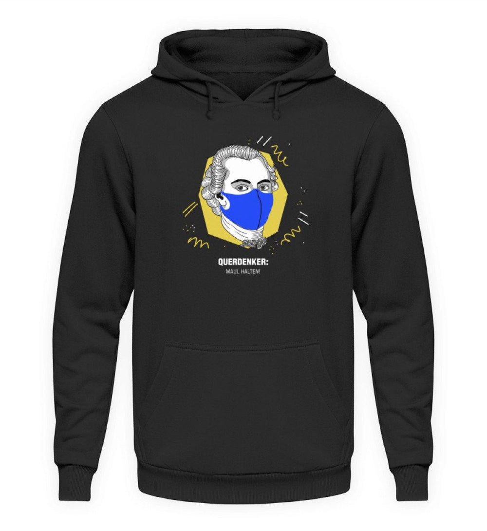 QUERDENKER: MAUL HALTEN HOODIE BUBEN • IMMANUEL KANT-HARLEKINSHOP