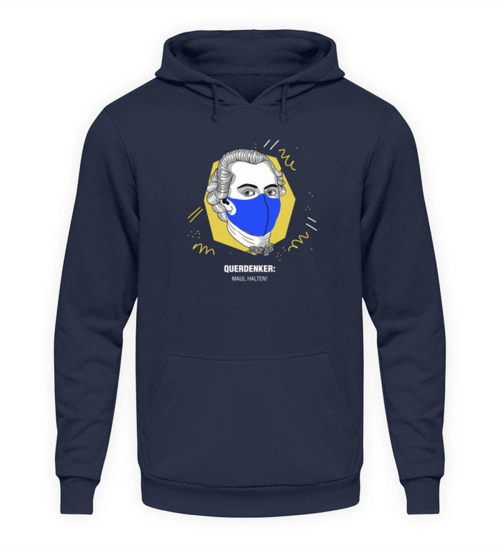 QUERDENKER: MAUL HALTEN HOODIE BUBEN • IMMANUEL KANT-HARLEKINSHOP