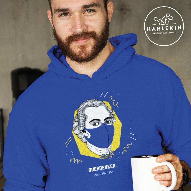 QUERDENKER: MAUL HALTEN HOODIE BUBEN • IMMANUEL KANT-HARLEKINSHOP