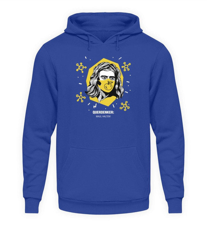 QUERDENKER: MAUL HALTEN HOODIE BUBEN • ISAAC NEWTON-HARLEKINSHOP