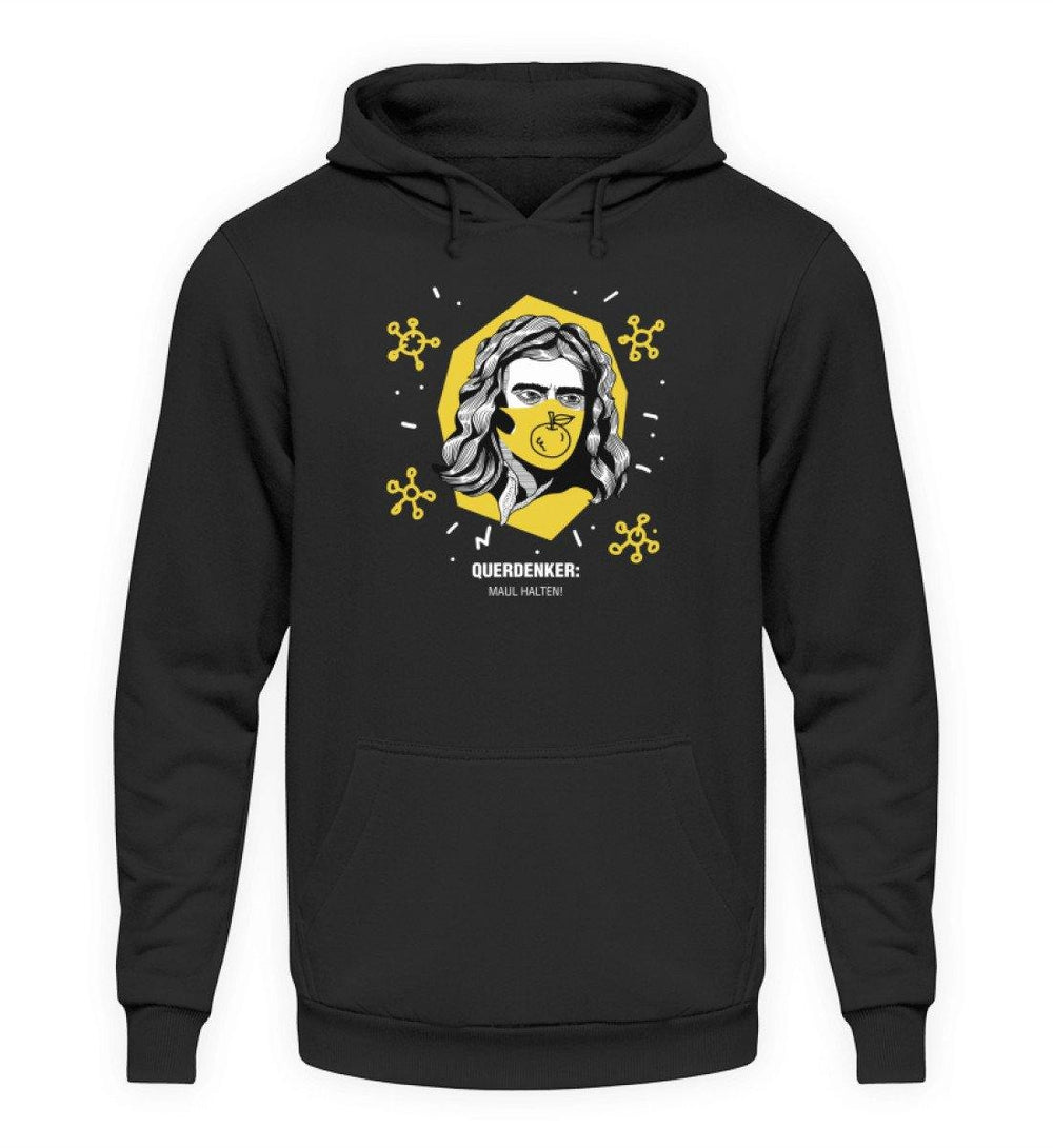 QUERDENKER: MAUL HALTEN HOODIE BUBEN • ISAAC NEWTON-HARLEKINSHOP