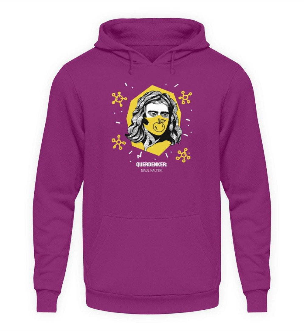 QUERDENKER: MAUL HALTEN HOODIE BUBEN • ISAAC NEWTON-HARLEKINSHOP