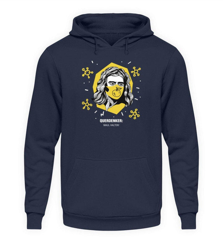 QUERDENKER: MAUL HALTEN HOODIE BUBEN • ISAAC NEWTON-HARLEKINSHOP