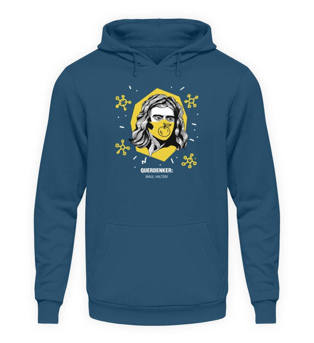 QUERDENKER: MAUL HALTEN HOODIE BUBEN • ISAAC NEWTON-HARLEKINSHOP