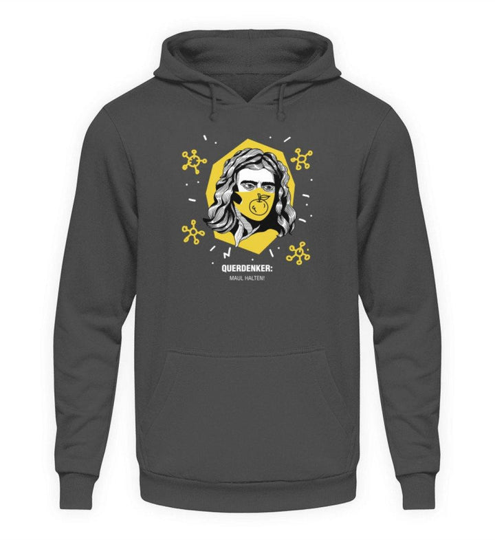 QUERDENKER: MAUL HALTEN HOODIE BUBEN • ISAAC NEWTON-HARLEKINSHOP