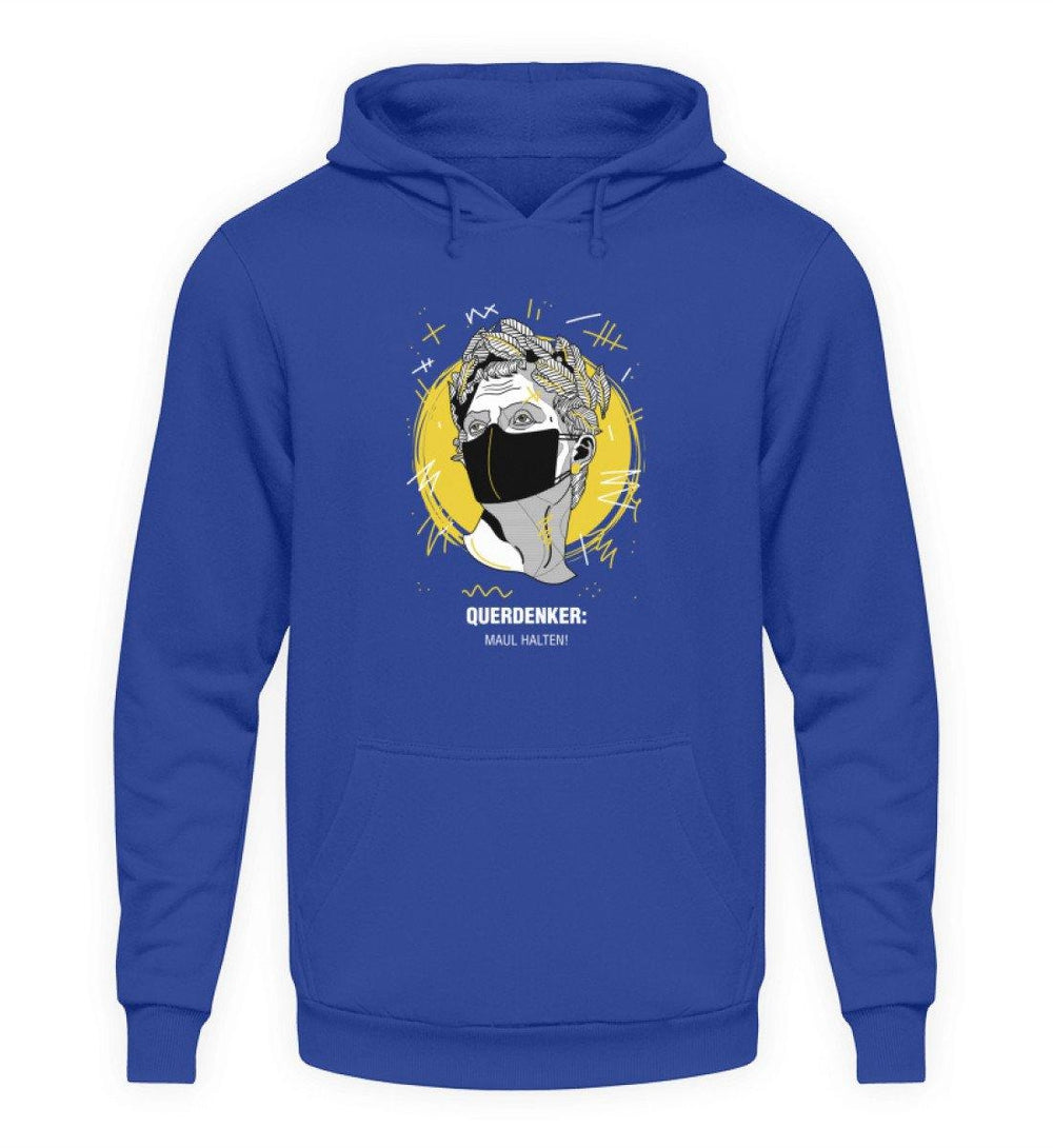 QUERDENKER: MAUL HALTEN HOODIE BUBEN • JULIUS CÄSAR-HARLEKINSHOP