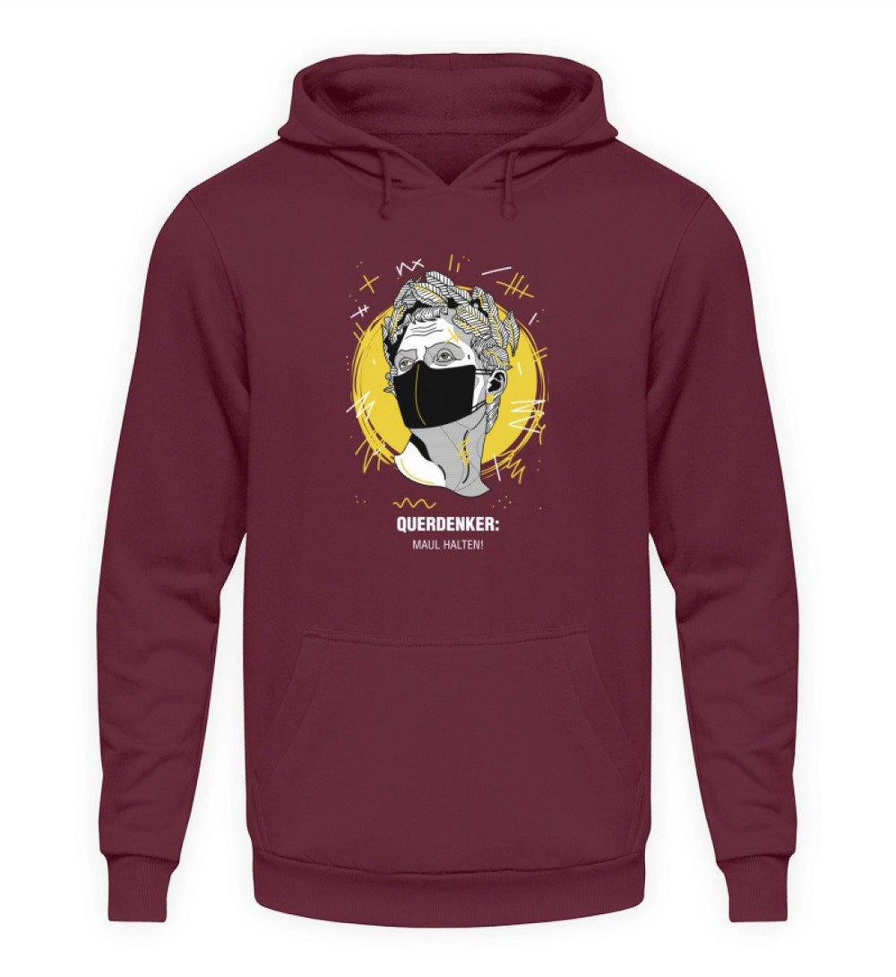 QUERDENKER: MAUL HALTEN HOODIE BUBEN • JULIUS CÄSAR-HARLEKINSHOP
